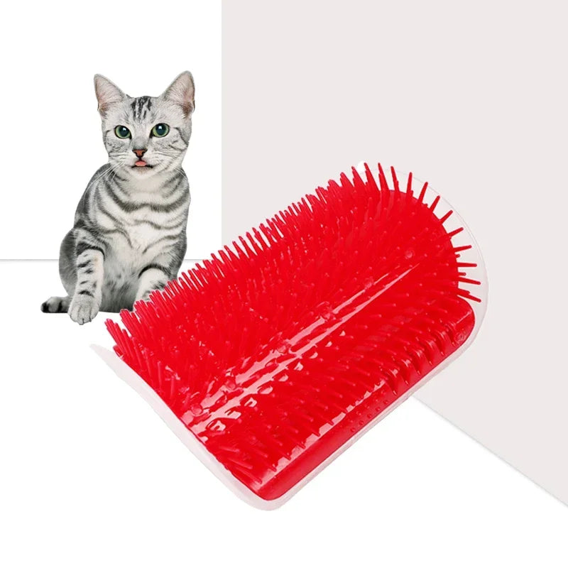 Pet Cat Corner Scratching Rubbing Brush