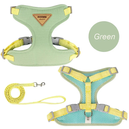 Pet Cat Puppy Outdoor Walking Harness and Leash Set