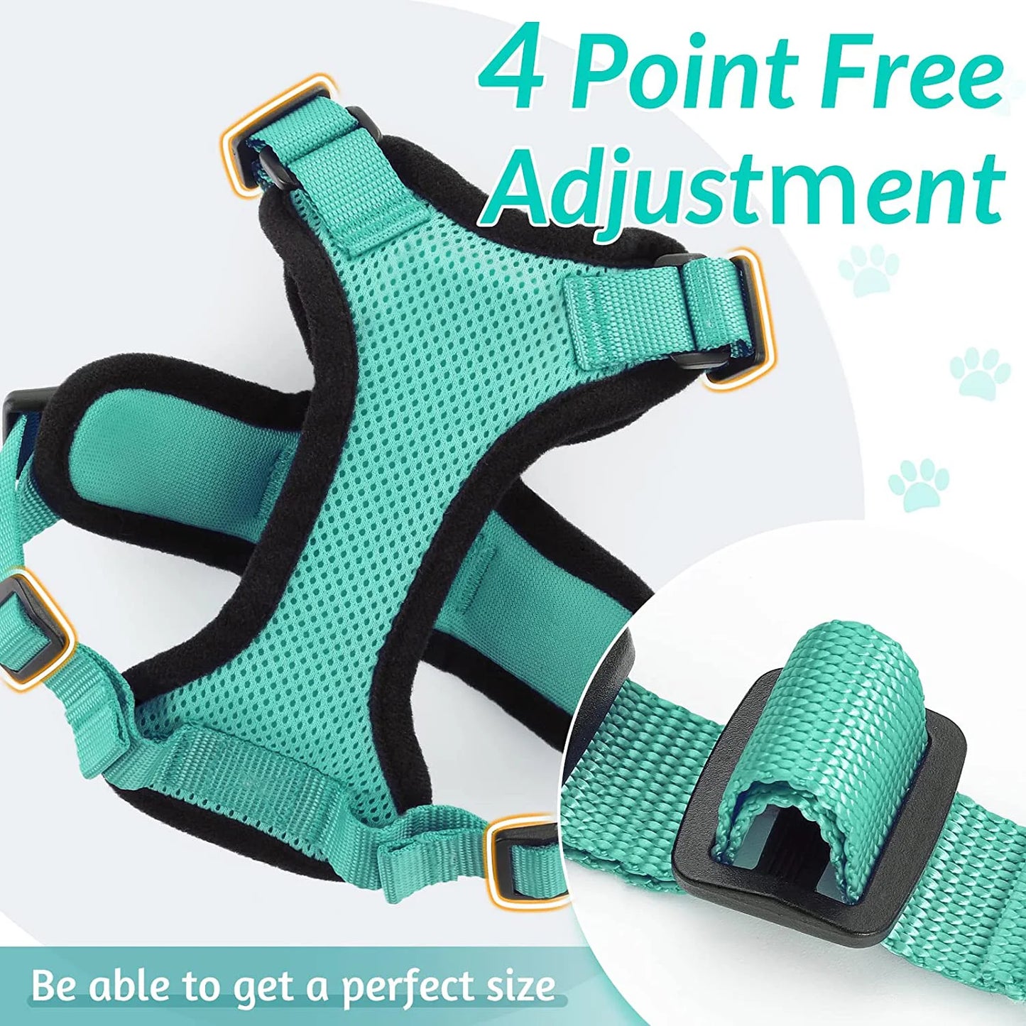 Pet Cat Harness and Leash Adjustable