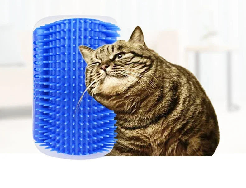 Pet Cat Corner Scratching Rubbing Brush