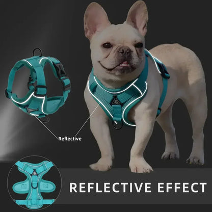 No Pull Pet Dog Harness and Leash Set Adjustable