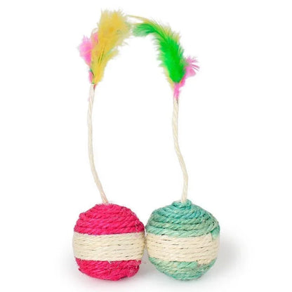 Interactive Sisal Scratching Ball Training Cat Toy