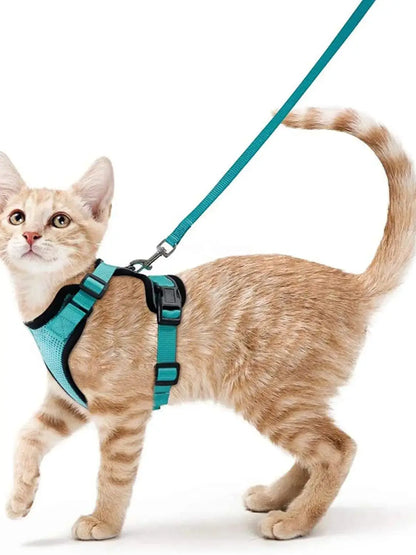 Pet Cat Harness and Leash Adjustable