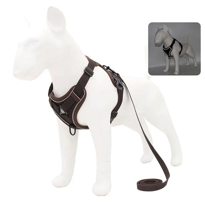 No Pull Pet Dog Harness and Leash Set Adjustable