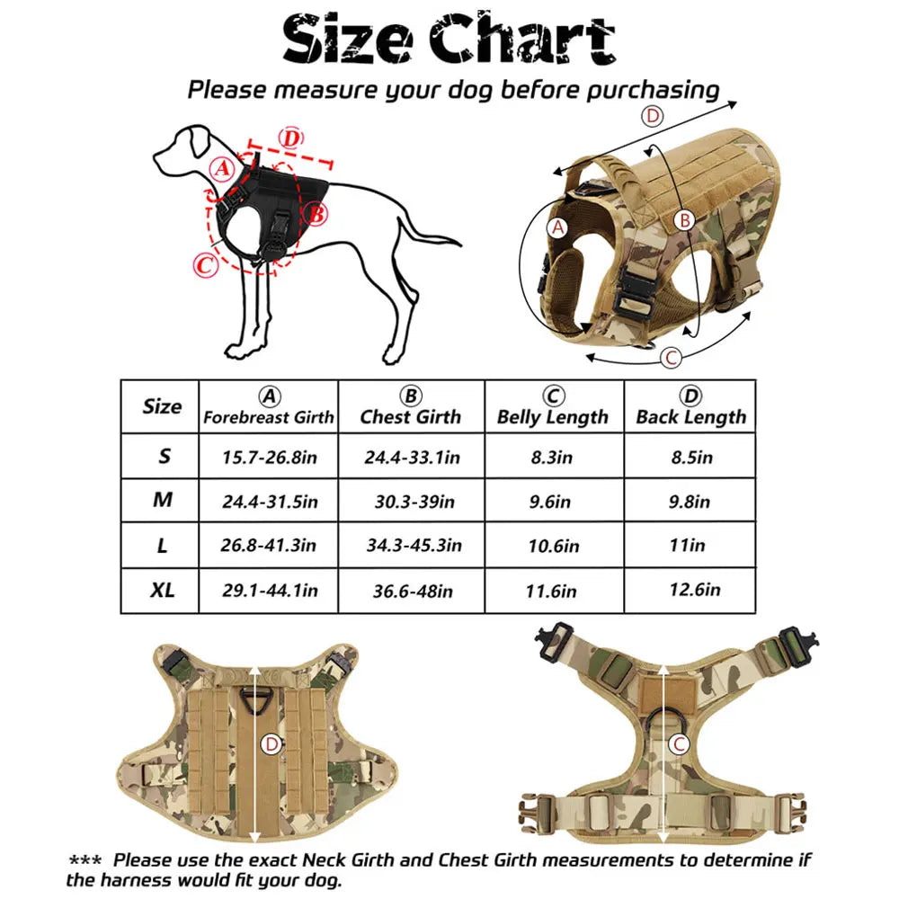 Large Pet Dog Harness And Leash Set
