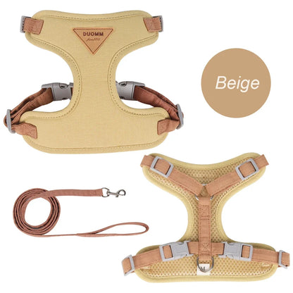 Pet Cat Puppy Outdoor Walking Harness and Leash Set