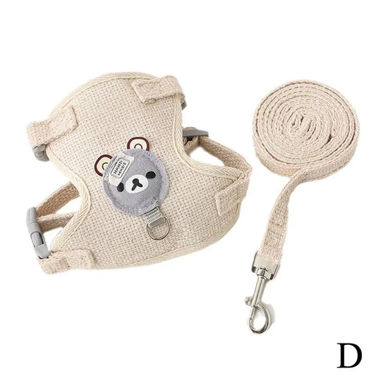 Pet Cat Dog  Adjustable Breathable Harness Leash