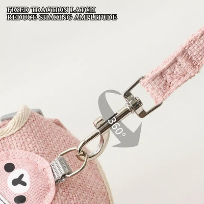 Pet Cat Dog  Adjustable Breathable Harness Leash