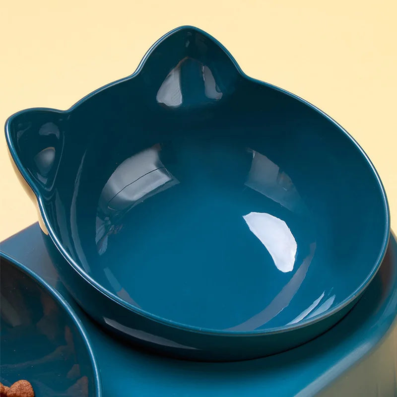 3 in 1 Pet Automatic Feeder Water Dispenser Double Bowl