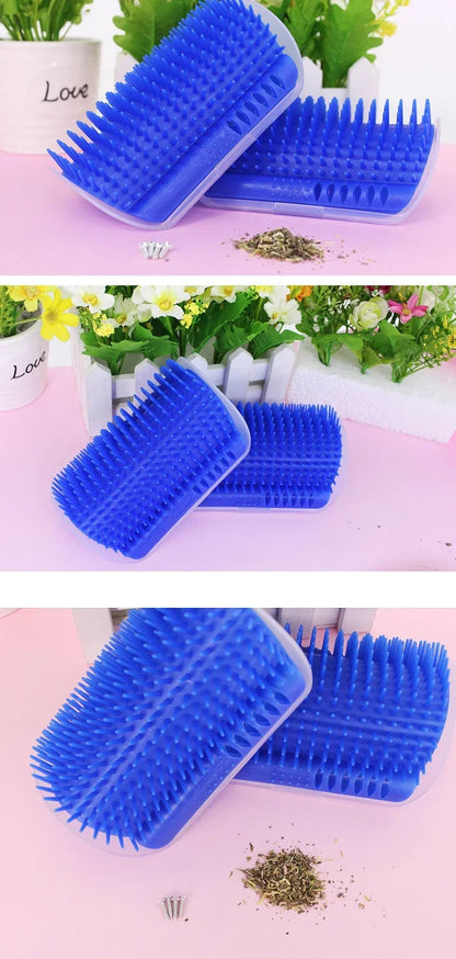 Pet Cat Corner Scratching Rubbing Brush