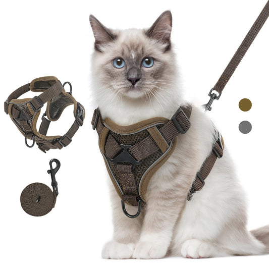 Adjustable Pet Cat Harness and Leash Set