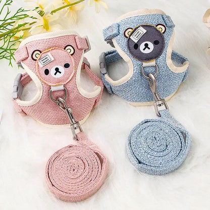 Pet Cat Dog  Adjustable Breathable Harness Leash