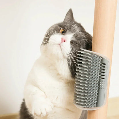 Pet Cat Corner Scratching Rubbing Brush