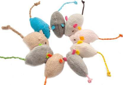 3/200pcs Pet Cat Rattle Mouse Toys