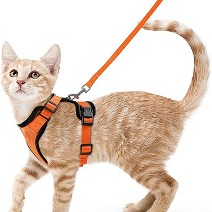 Pet Cat Harness and Leash Adjustable