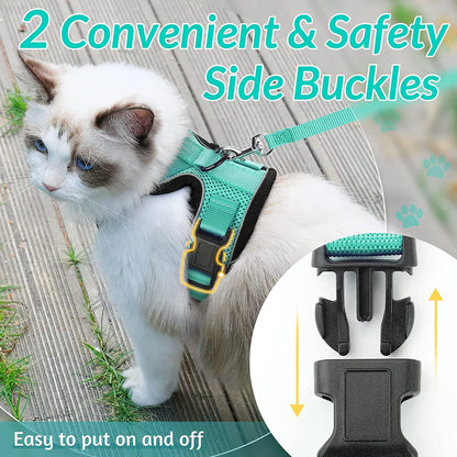 Pet Cat Harness and Leash Adjustable