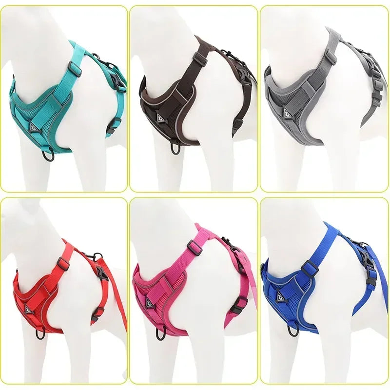 No Pull Pet Dog Harness and Leash Set Adjustable