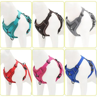 No Pull Pet Dog Harness and Leash Set Adjustable