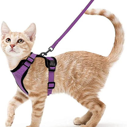 Pet Cat Harness and Leash Adjustable