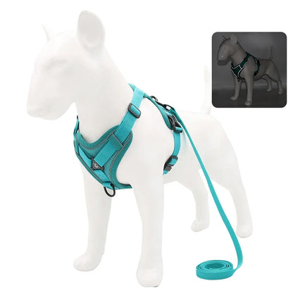No Pull Pet Dog Harness and Leash Set Adjustable