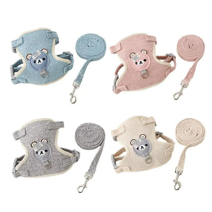 Pet Cat Dog  Adjustable Breathable Harness Leash