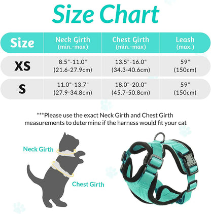 Pet Cat Harness and Leash Adjustable