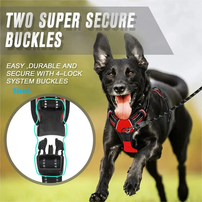 Pet Dog Collars Harness Big Vests Leash