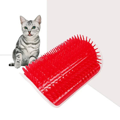 Pet Cat Corner Scratching Rubbing Brush