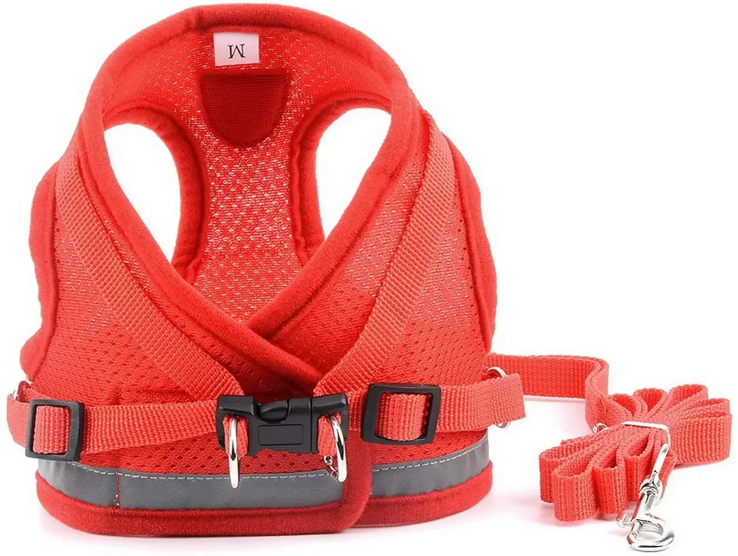 Reflective Pet Cat Dog Breathable Harness Leash Set