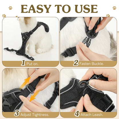 Adjustable Pet Cat Harness and Leash Set