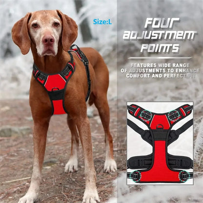 Pet Dog Collars Harness Big Vests Leash