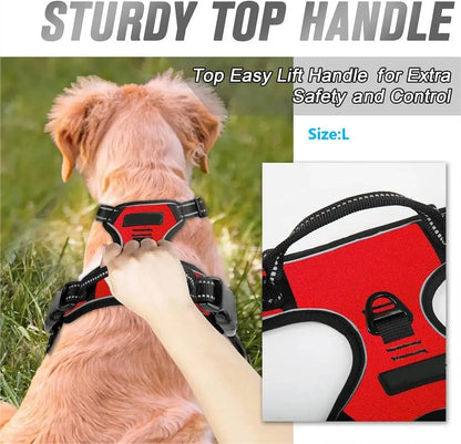 Pet Dog Collars Harness Big Vests Leash
