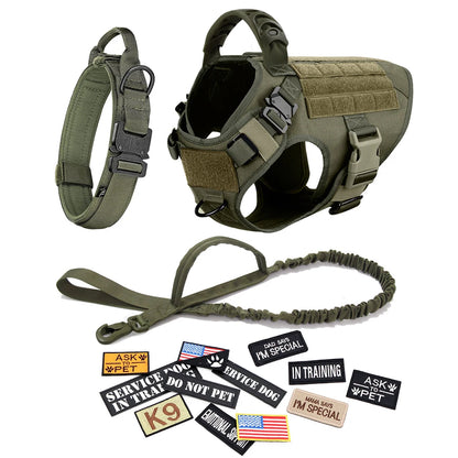 Pet Dog Collar Harness Leash Patches Set